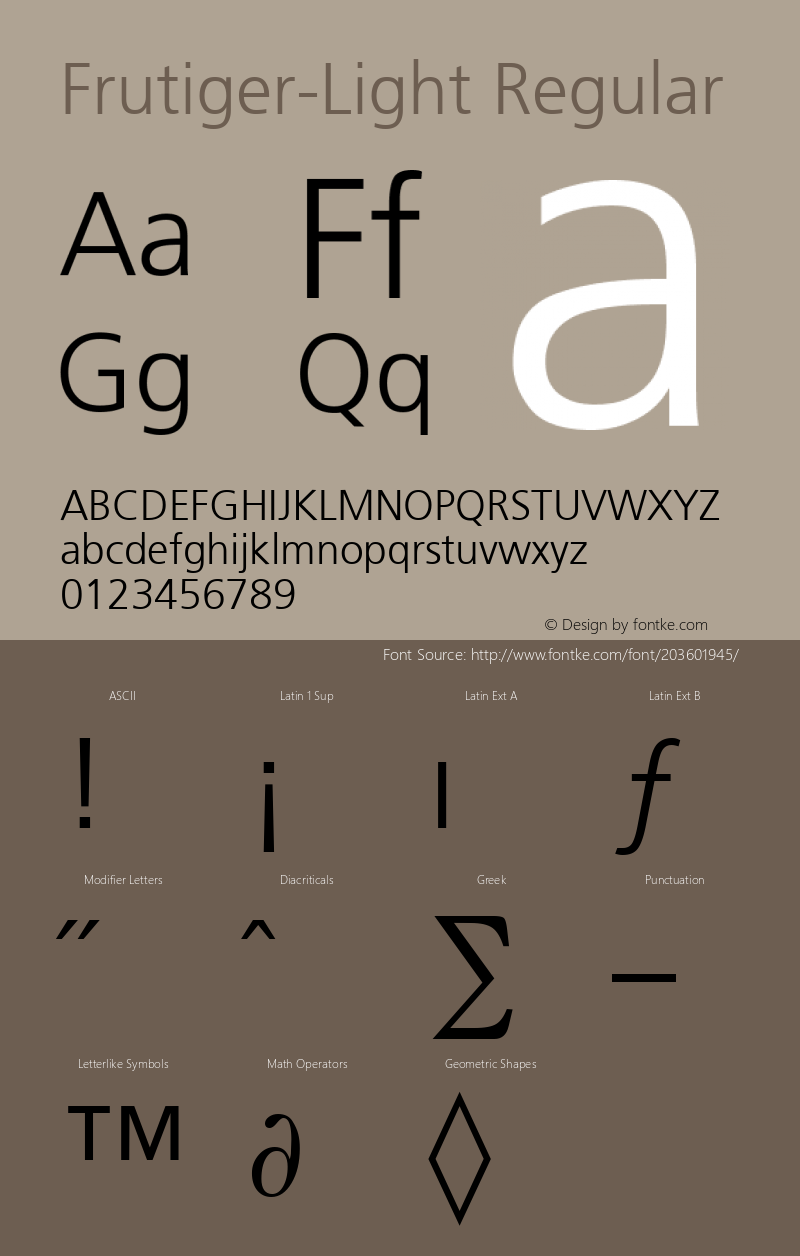 Frutiger-Light Altsys Metamorphosis:12/10/96图片样张