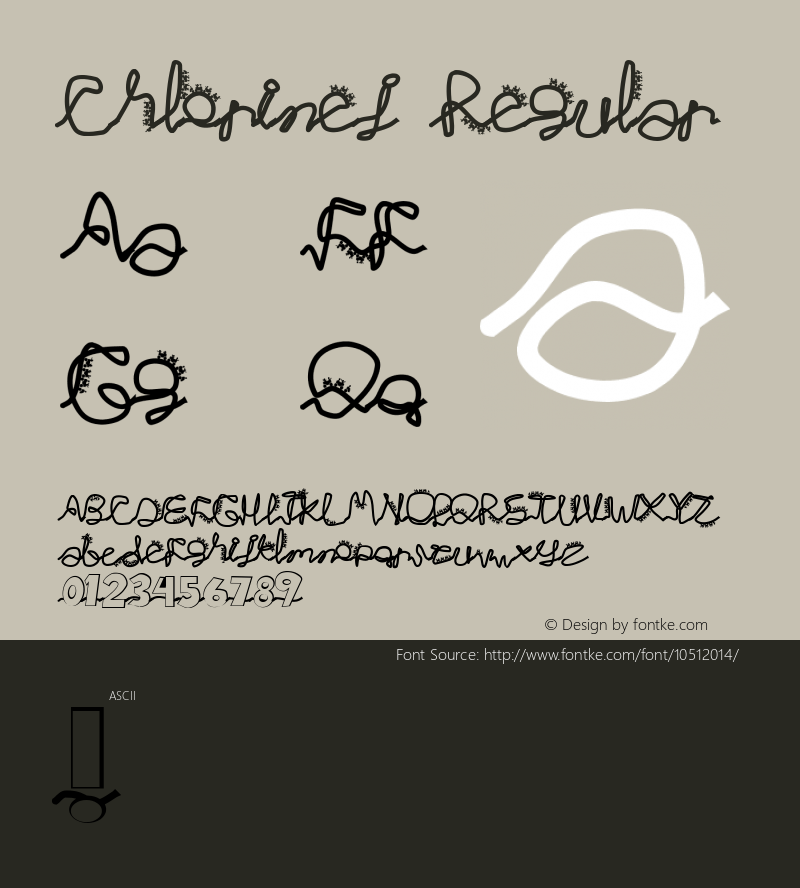 Chlorinej Regular Version 1.0 Font Sample