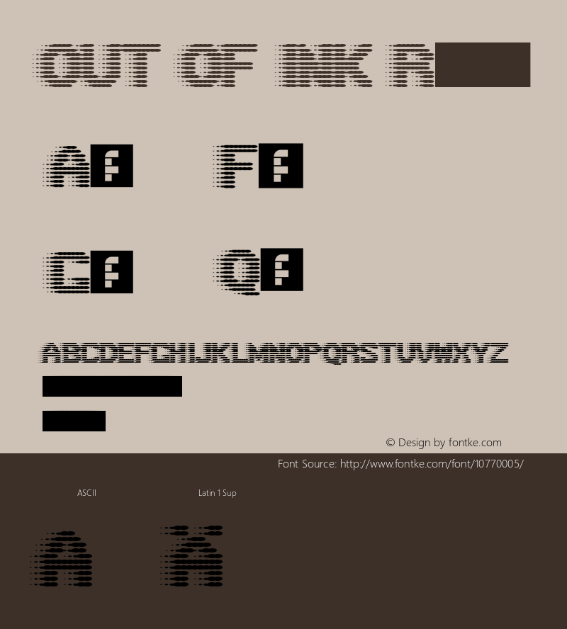 OUT OF INK Regular Version 1.0 Font Sample