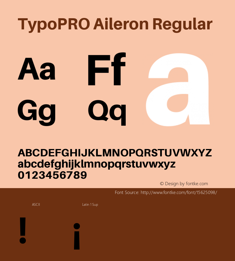 TypoPRO Aileron Regular Version 1.102;PS 001.102;hotconv 1.0.70;makeotf.lib2.5.58329 Font Sample