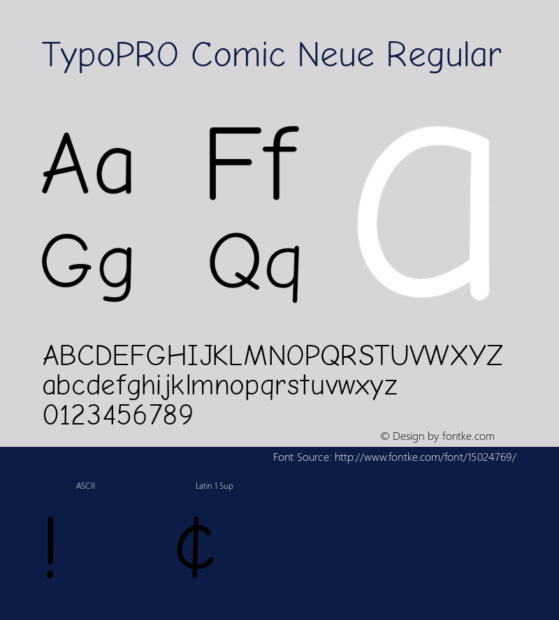 TypoPRO Comic Neue Regular Version 1.000 Font Sample