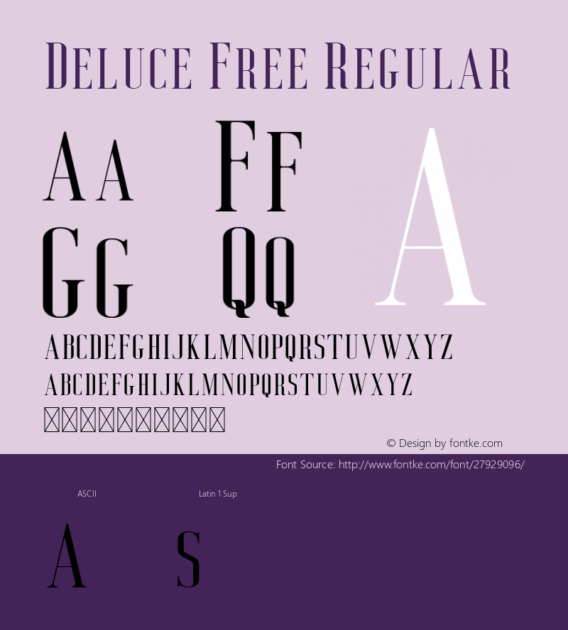 DeluceFree-Regular 1.0 Font Sample