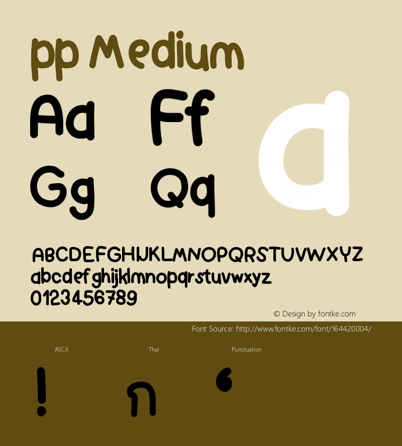 pp Version 001.000 Font Sample