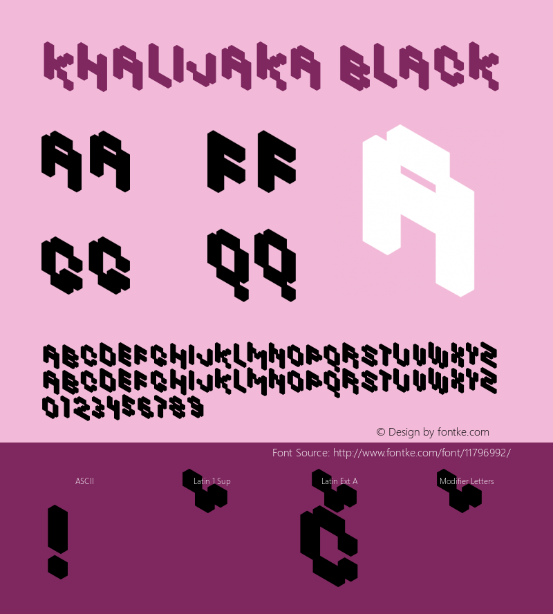 Khalijaka Black Jan Novak 02 2007 Font Sample