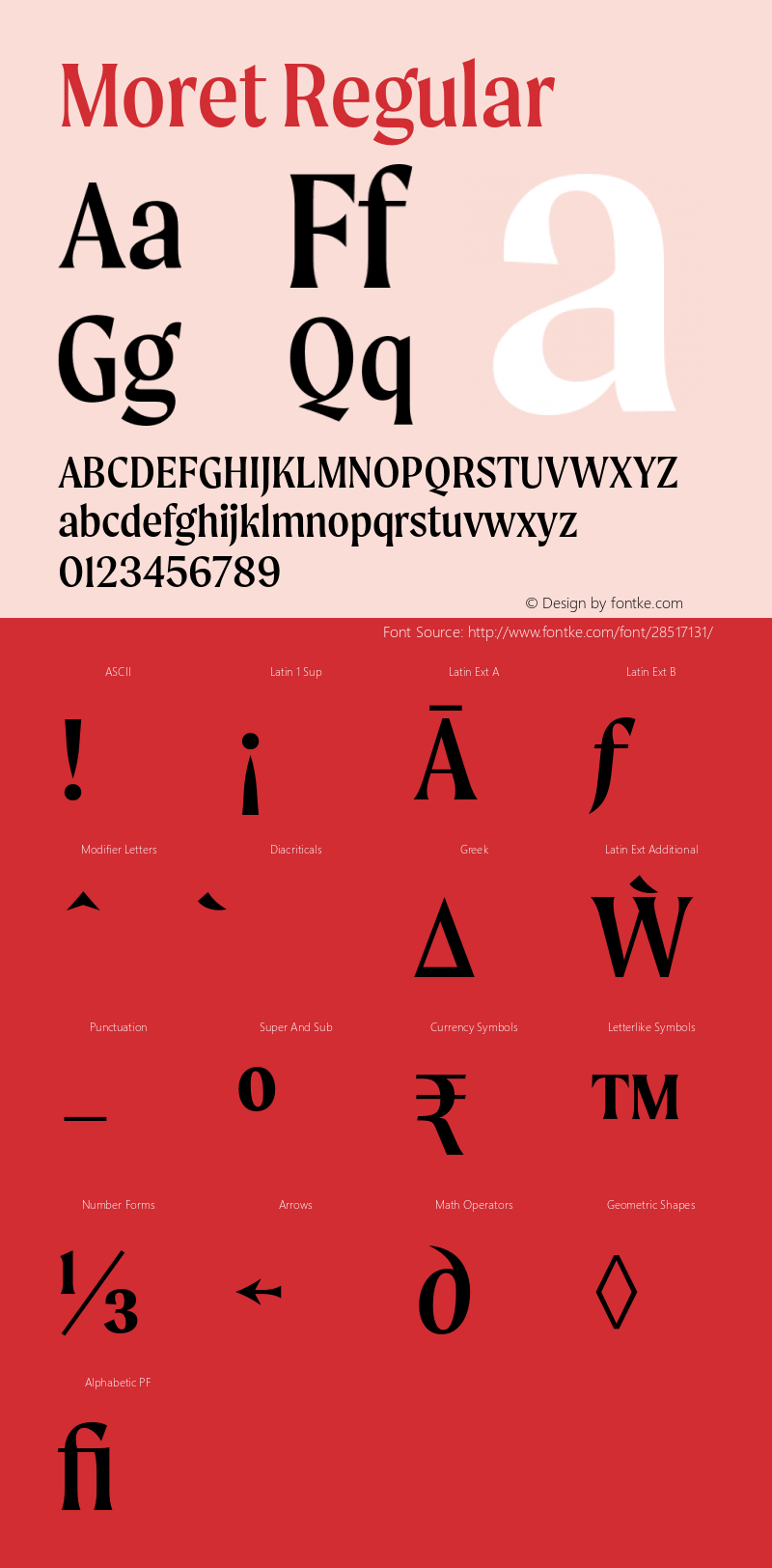 MoretRegular Version 001.000 January 2019;YWFTv17 Font Sample