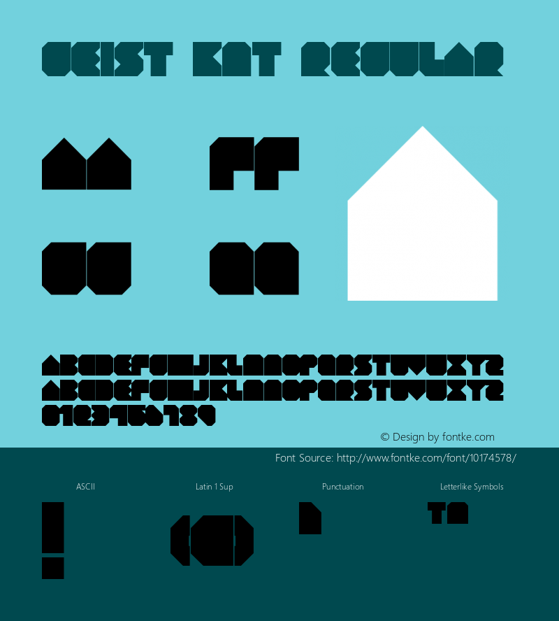 GEIST KNT Regular Version 1.000 2006 initial release Font Sample