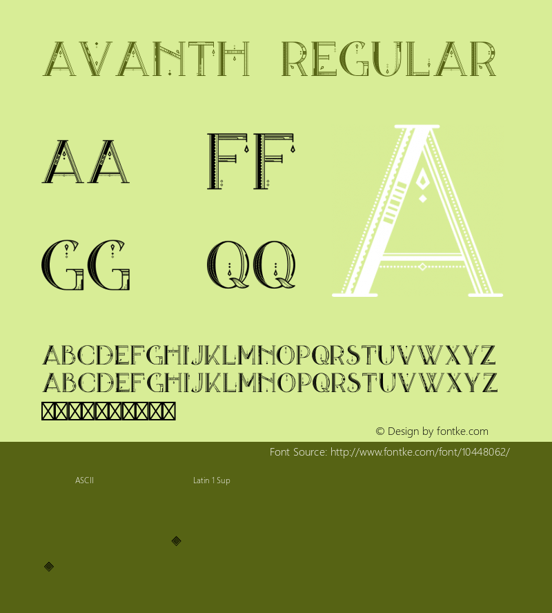 Avanth Regular Version 1.001;PS 001.001;hotconv 1.0.56;makeotf.lib2.0.21325 Font Sample