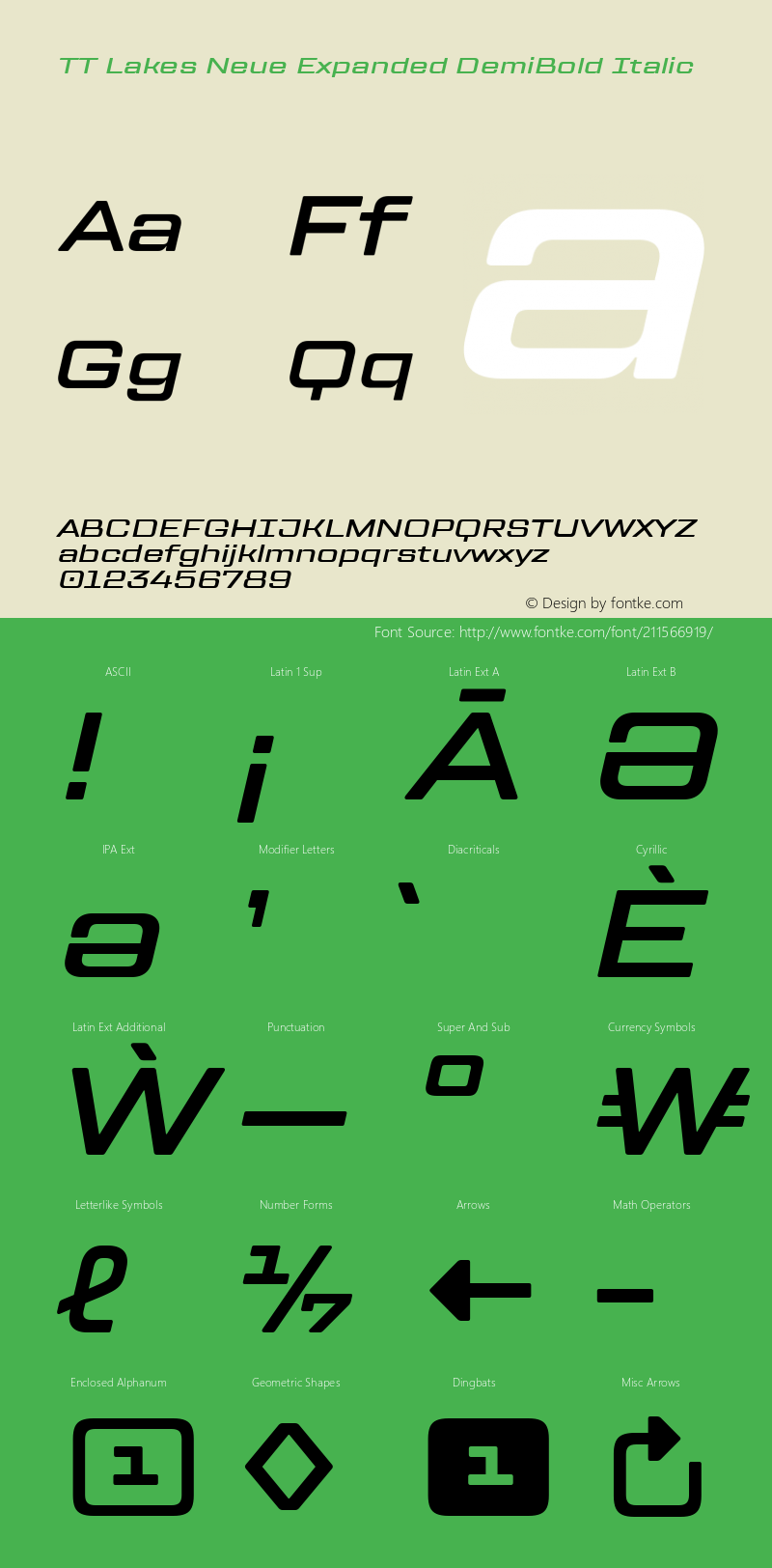 TT Lakes Neue Expanded DemiBold Italic Version 1.100.14042021图片样张