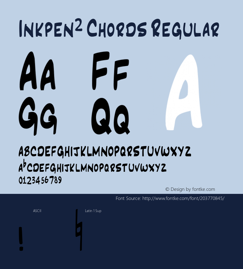 Inkpen2 Chords Version 2.10图片样张