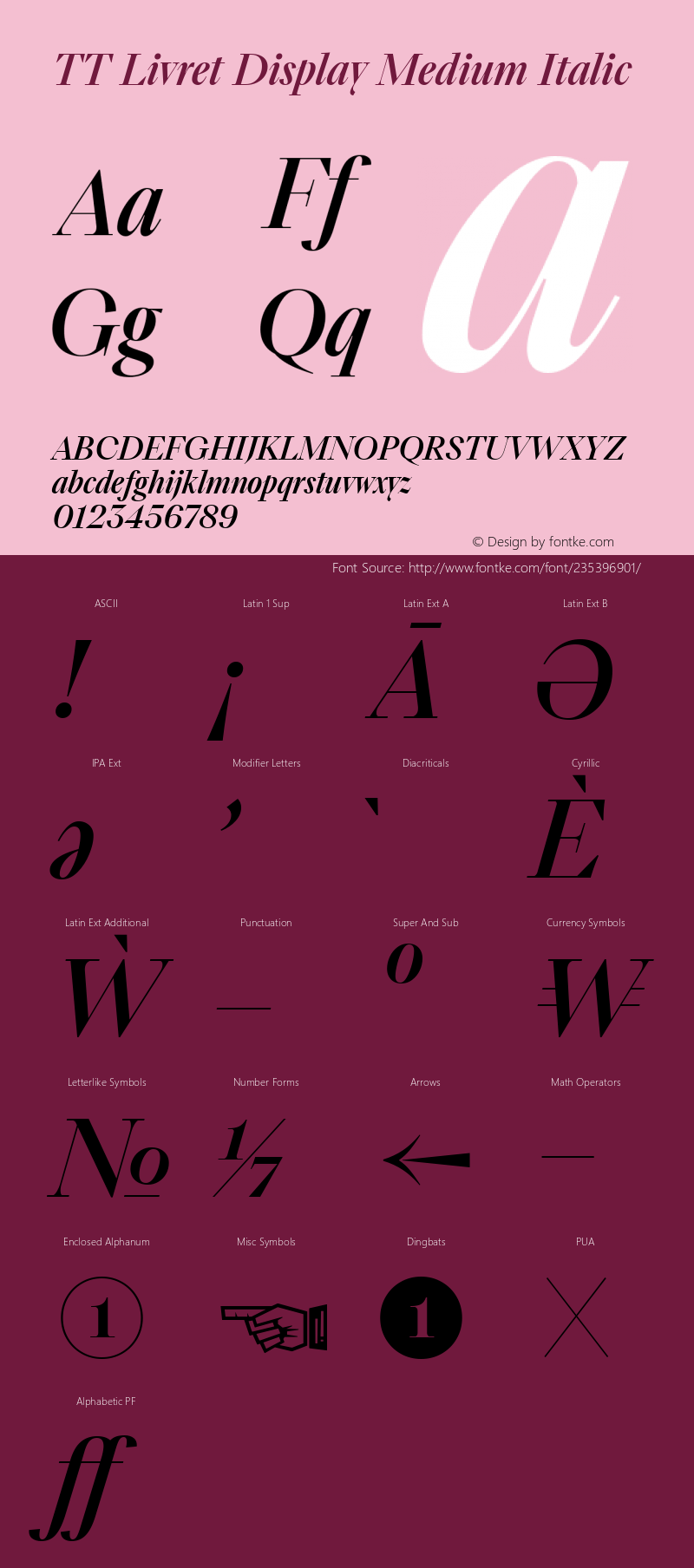 TT Livret Display Medium Italic Version 1.000.30032022图片样张