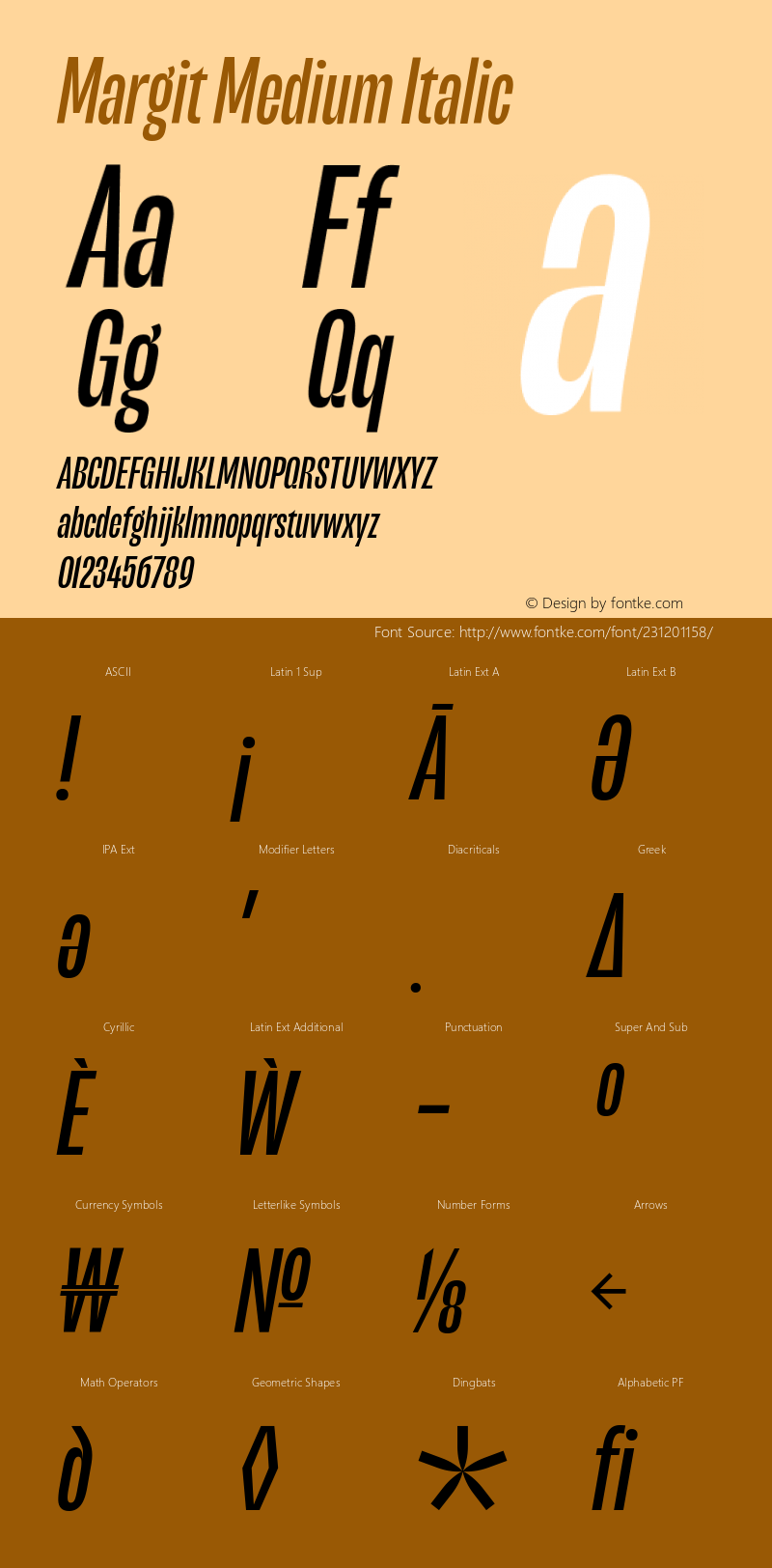 Margit Medium Italic Version 1.009图片样张