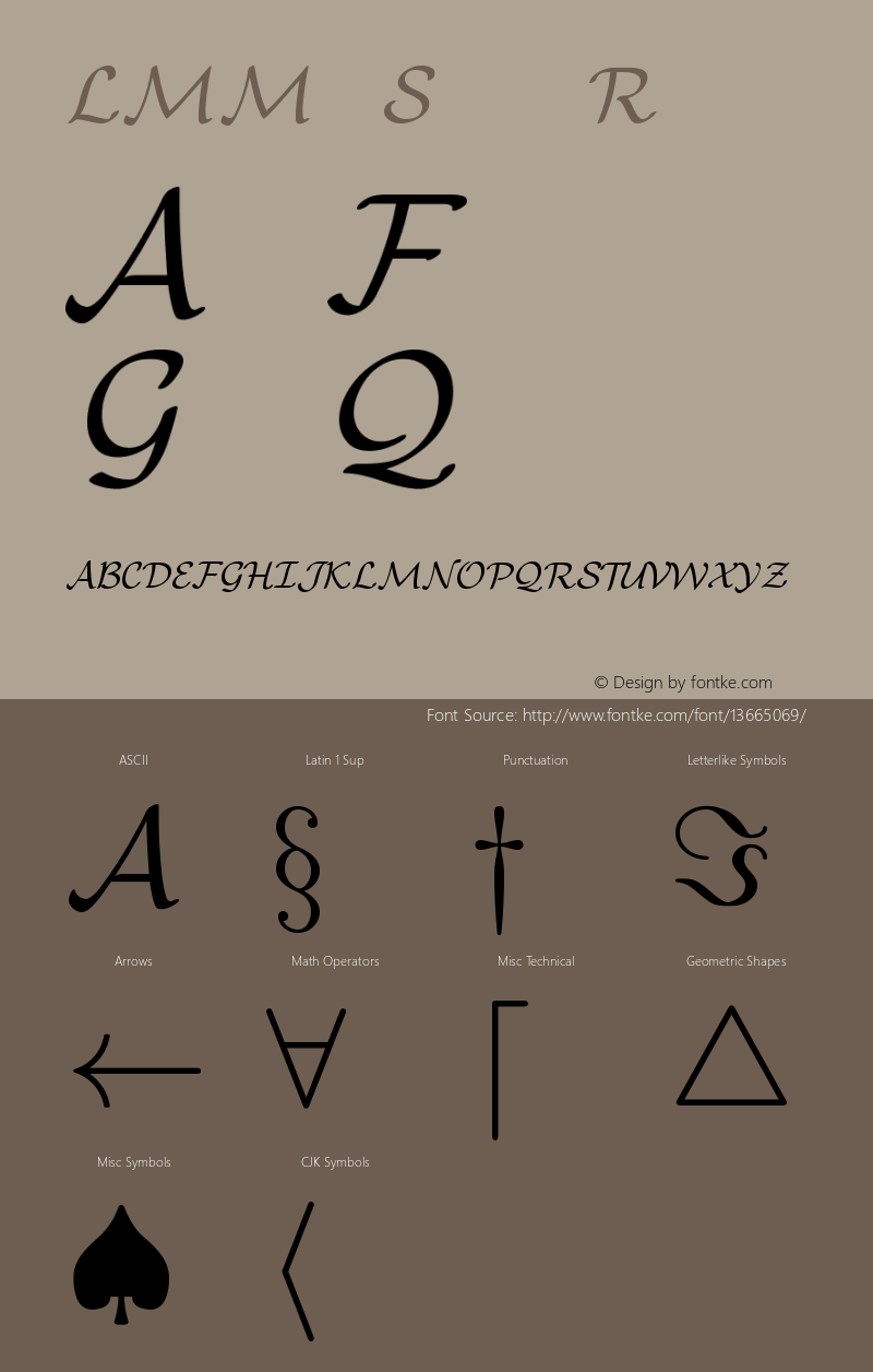 LMMathSymbols9 Regular Version 2.003 Font Sample