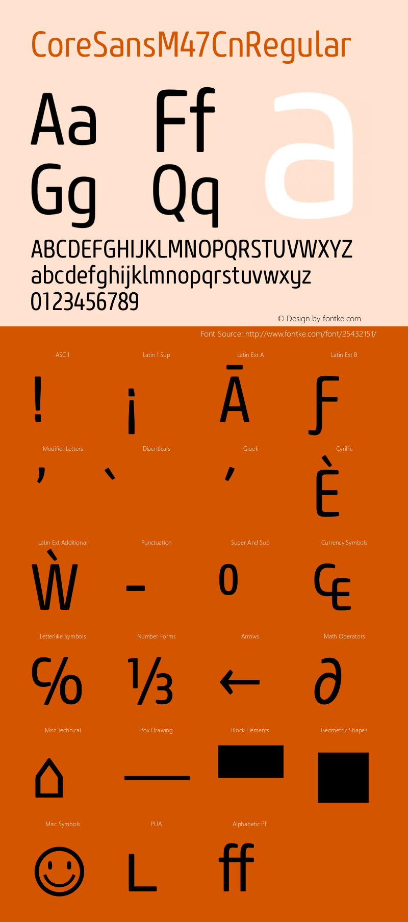 ☞Core Sans M 47 Cn Regular Version 1.000;com.myfonts.s-core.core-sans-m.cn-regular.wfkit2.3Xja Font Sample