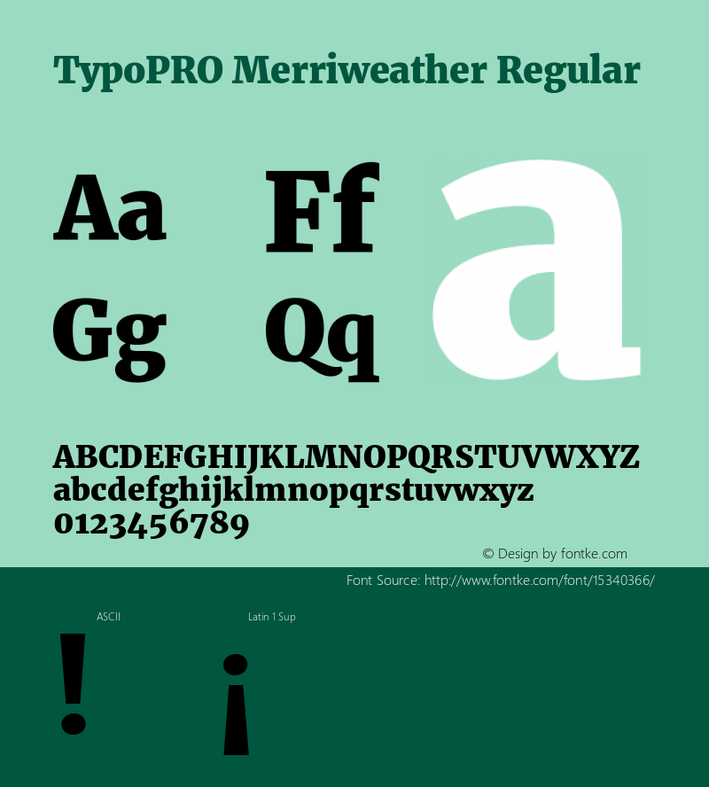 TypoPRO Merriweather Regular Version 1.570; ttfautohint (v1.3) -l 8 -r 32 -G 0 -x 0 -H 60 -D latn -f cyrl -m 