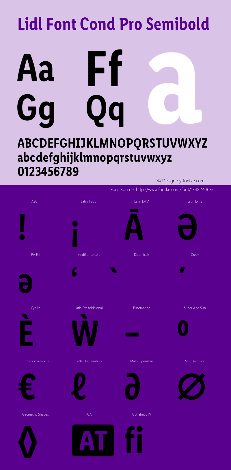 LidlFontCondPro-Semibold 2.000 Font Sample