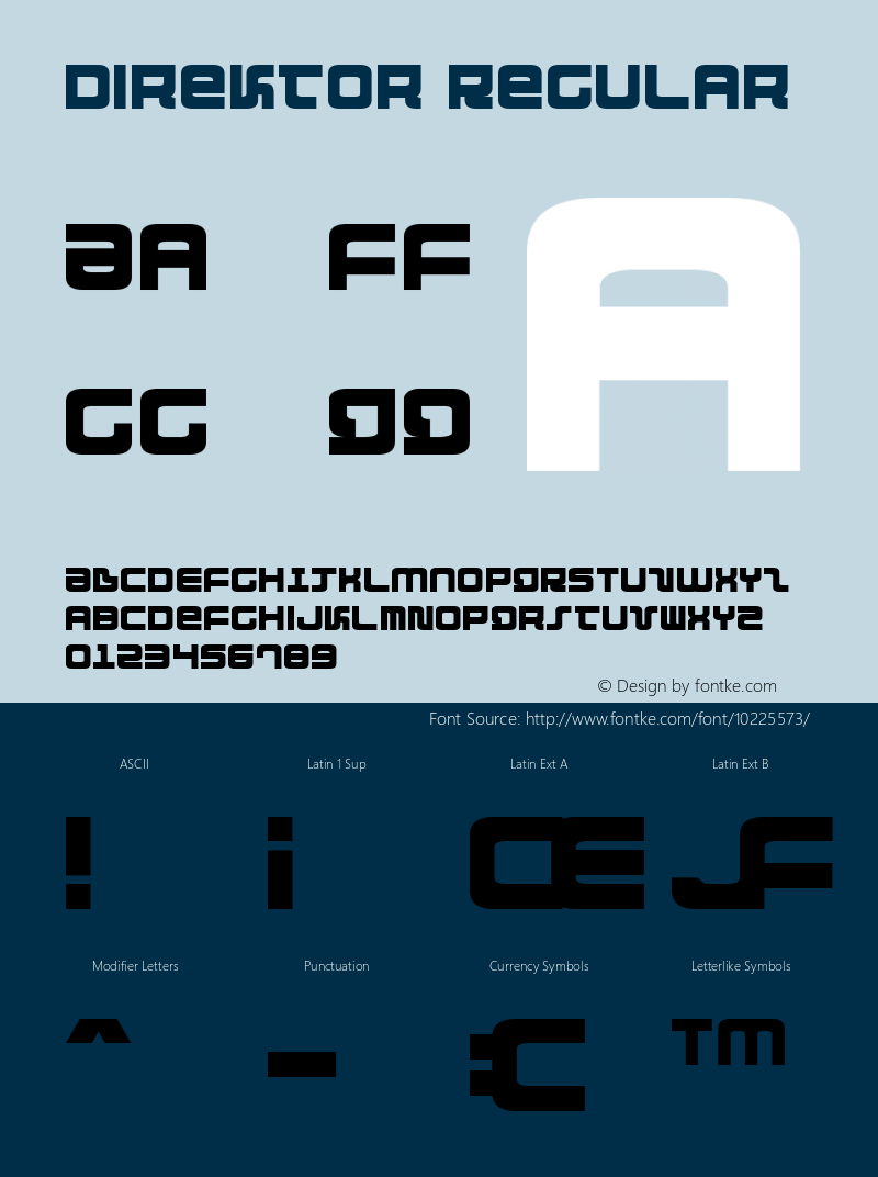 Direktor Regular 001.000 Font Sample