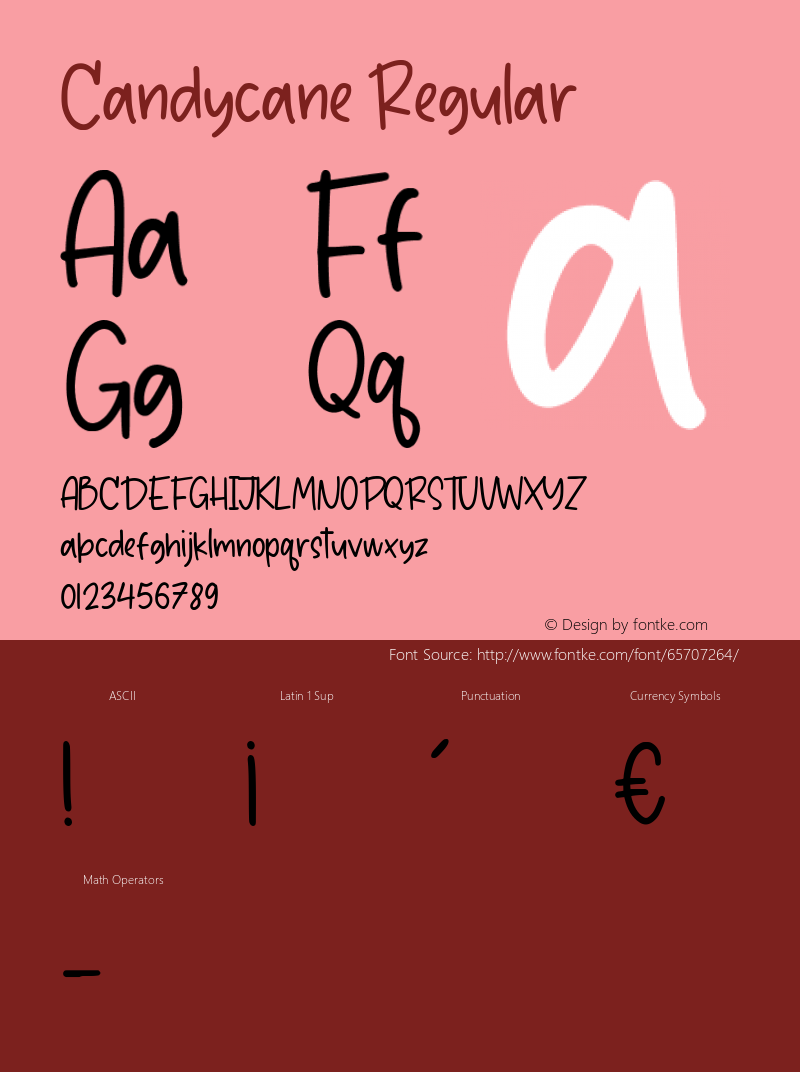 Candycane Version 1.00;May 11, 2020;FontCreator 12.0.0.2547 64-bit Font Sample