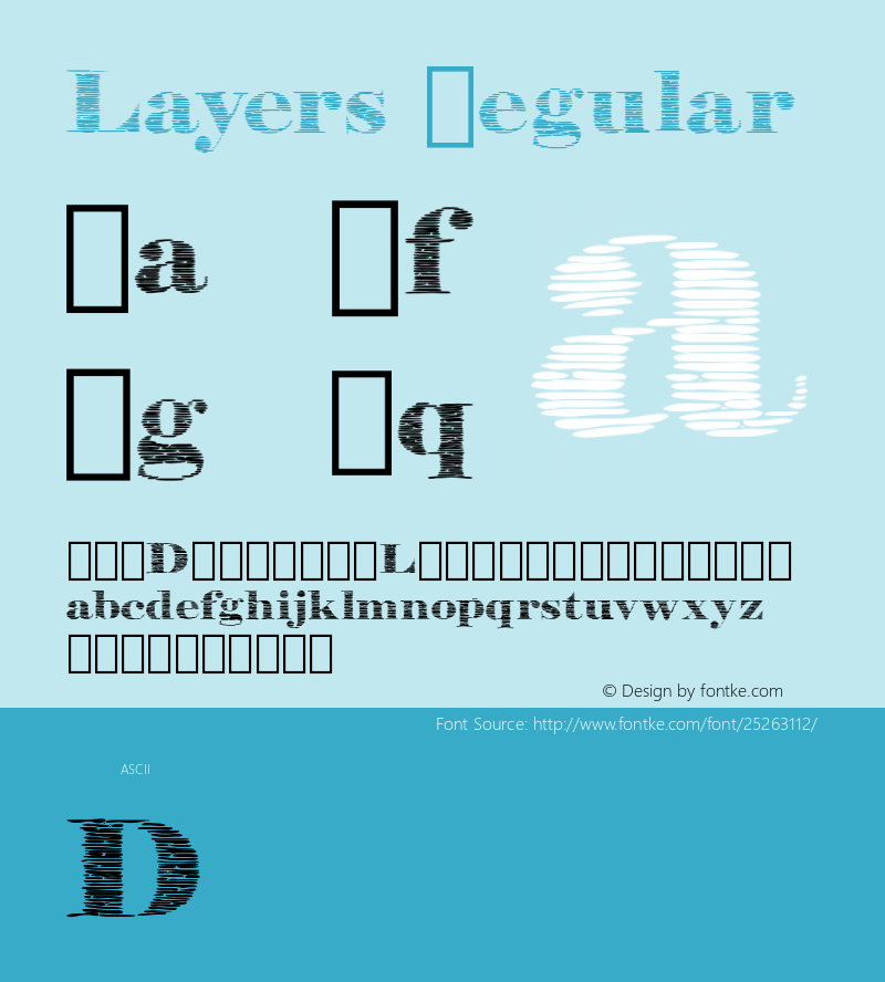 Layers Version 1.00;March 10, 2018;FontCreator 11.5.0.2422 32-bit Font Sample