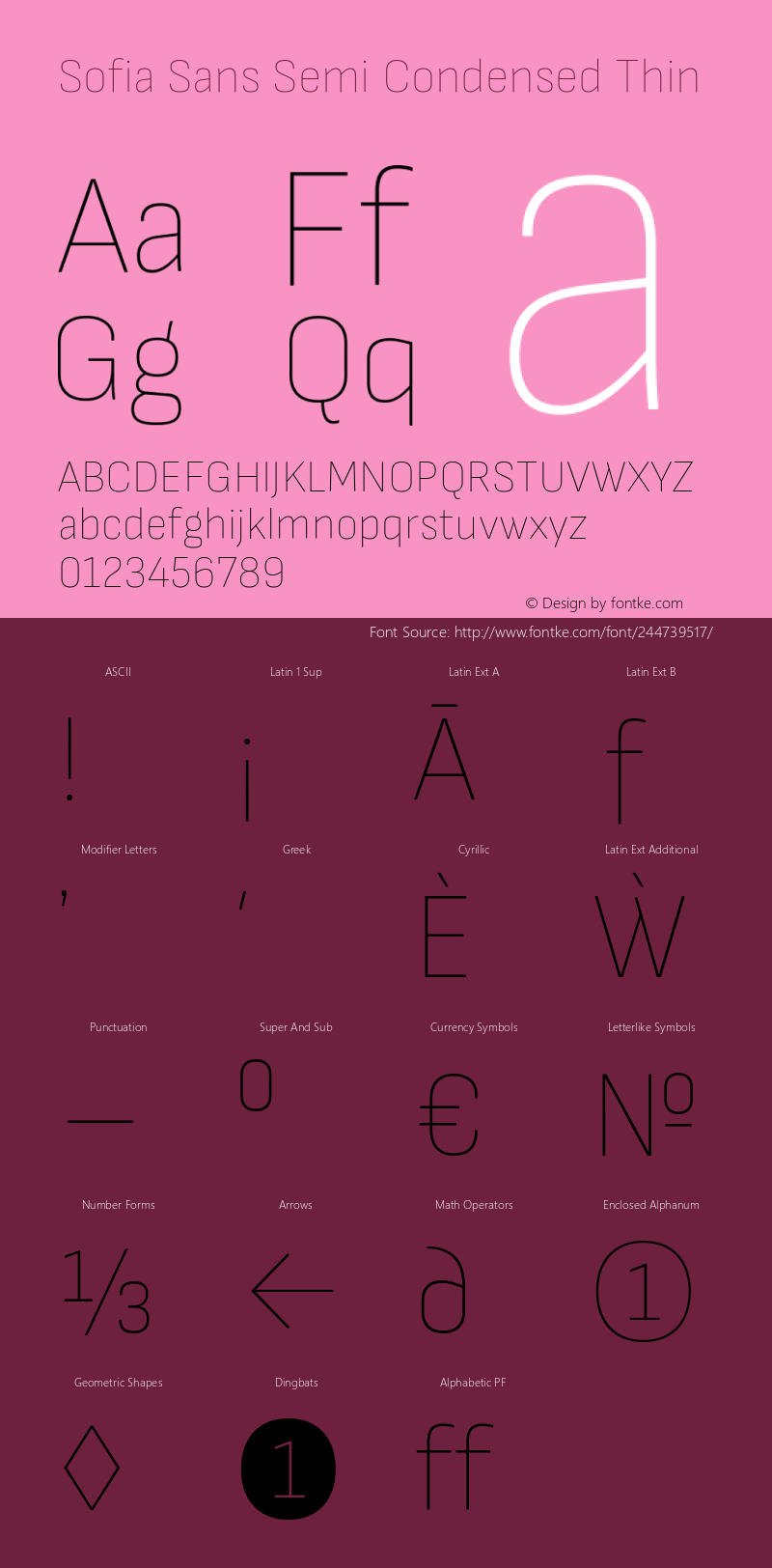 Sofia Sans Semi Condensed Thin Version 4.101; ttfautohint (v1.8.4.7-5d5b)图片样张