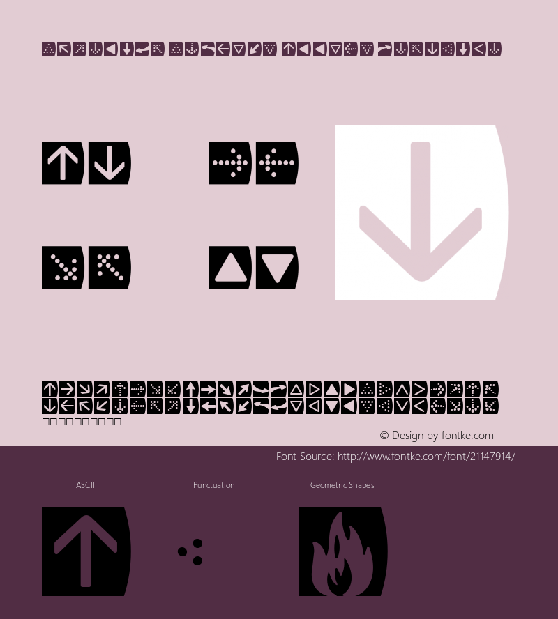 ScheringSymbol-ArrowsNeg Version 1.006 Font Sample