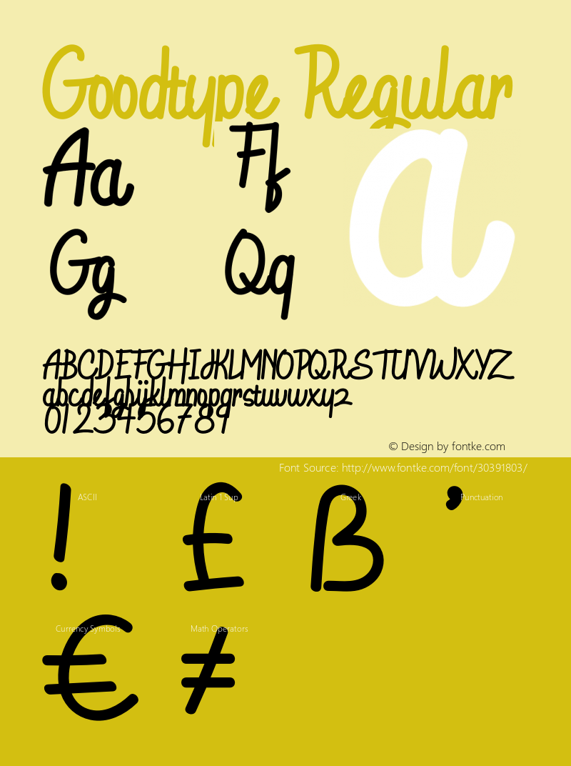 Goodtype Version 1.004;Fontself Maker 3.1.2 Font Sample