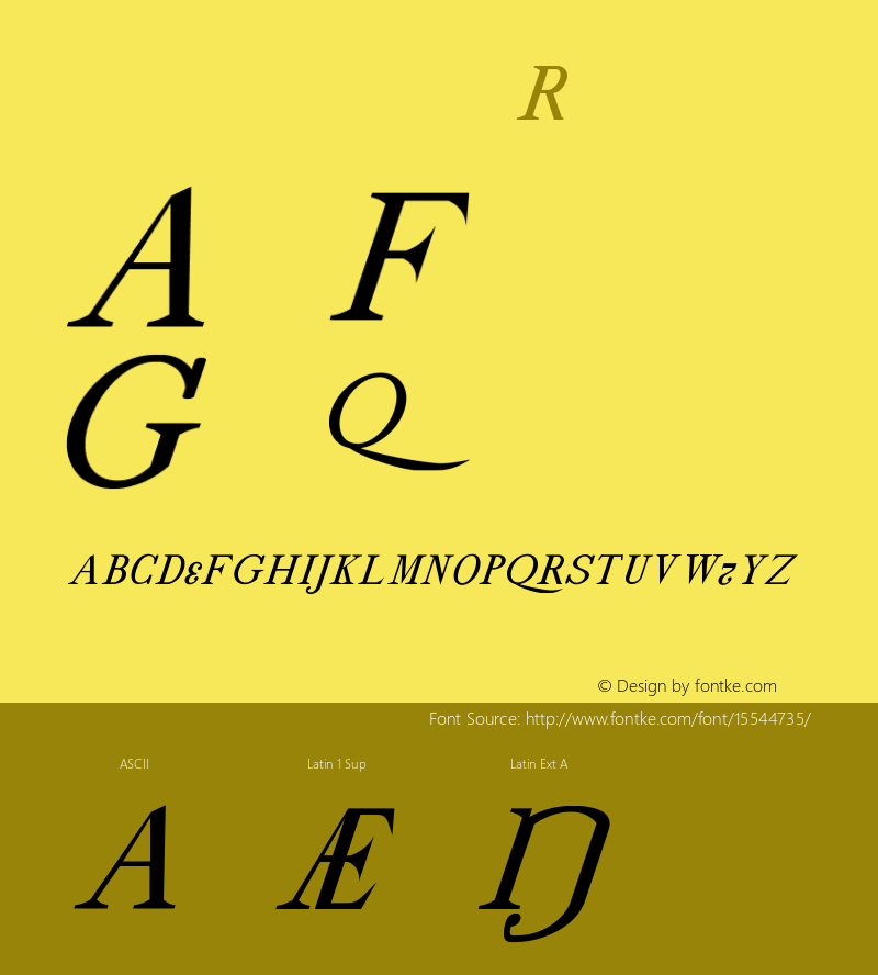 drmdozittc7 Regular Version 001.001 Font Sample