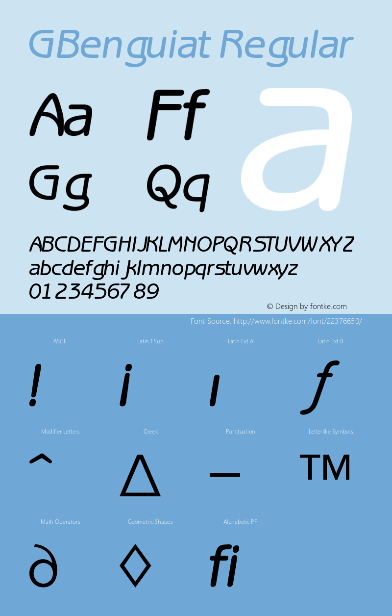 GBenguiat-Itlic 4.0 Font Sample