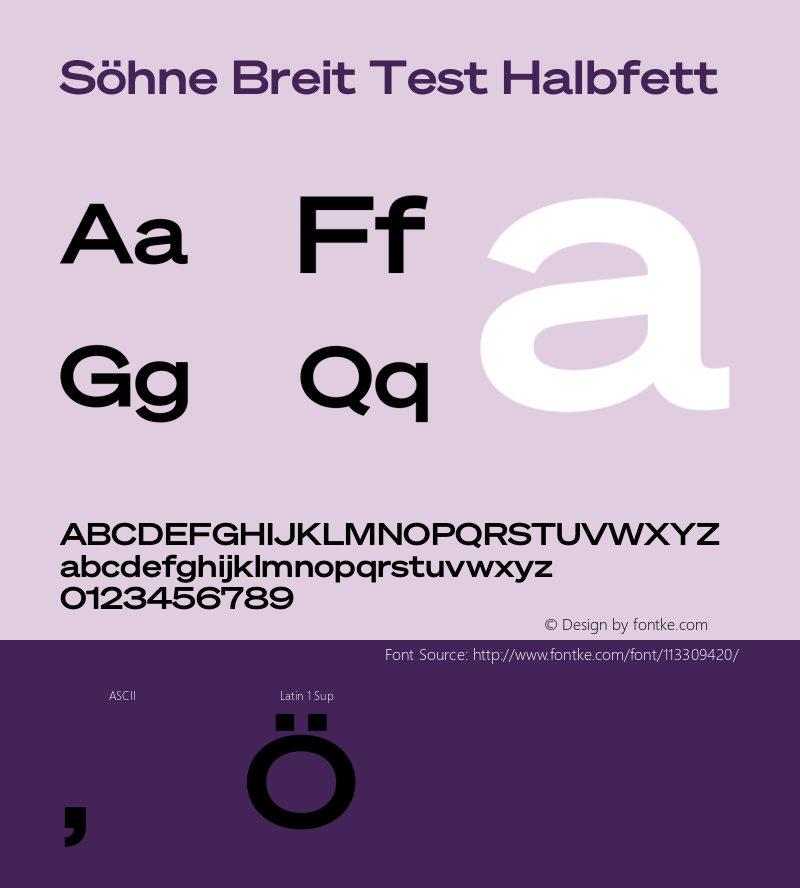 SohneBreit-HalbfettTest Version 1.108;hotconv 1.0.116;makeotfexe 2.5.65601;0 Font Sample