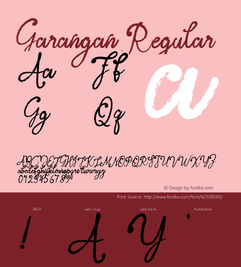 Garangan Version 1.001;Fontself Maker 3.5.1 Font Sample