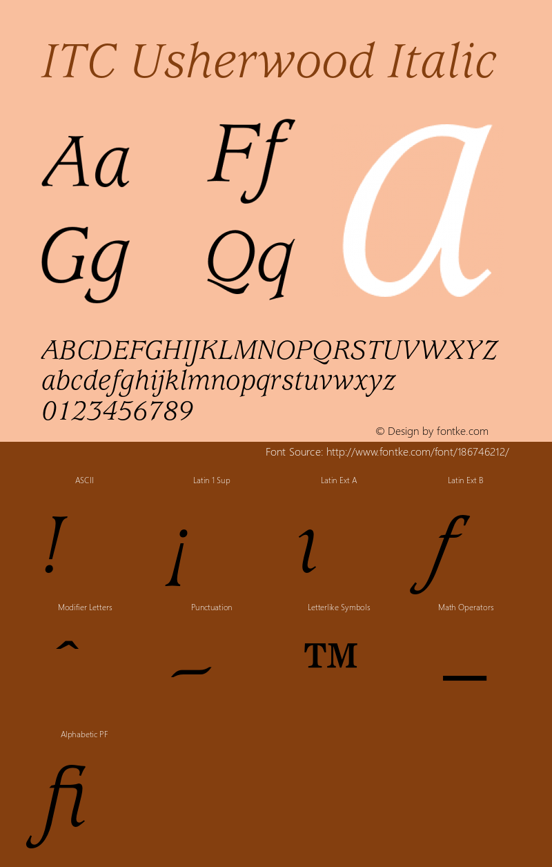 Usherwood-BookItalic 001.000图片样张