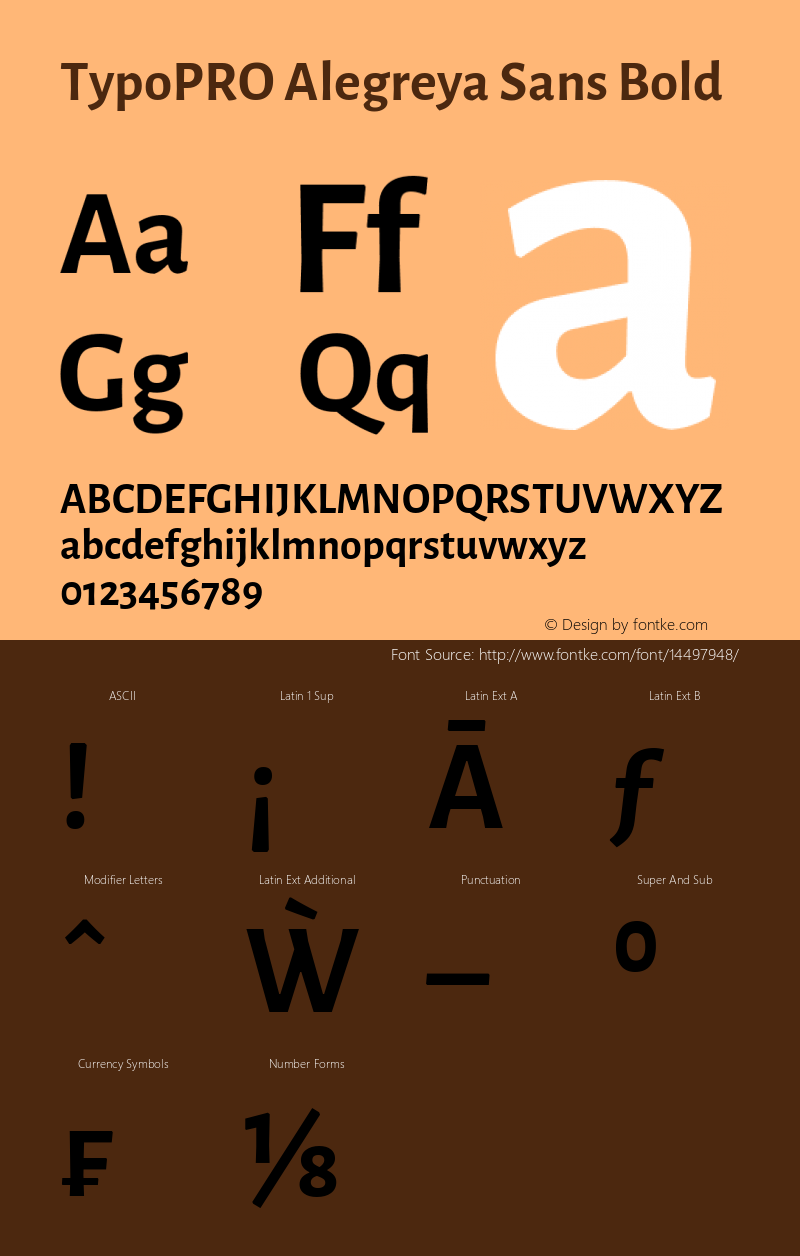 TypoPRO Alegreya Sans Bold Version 1.000;PS 001.000;hotconv 1.0.70;makeotf.lib2.5.58329 DEVELOPMENT Font Sample