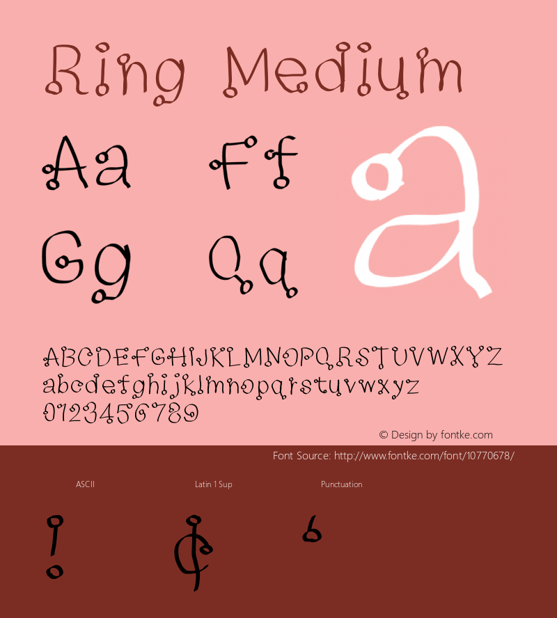 Ring Medium Version 1.0 Font Sample