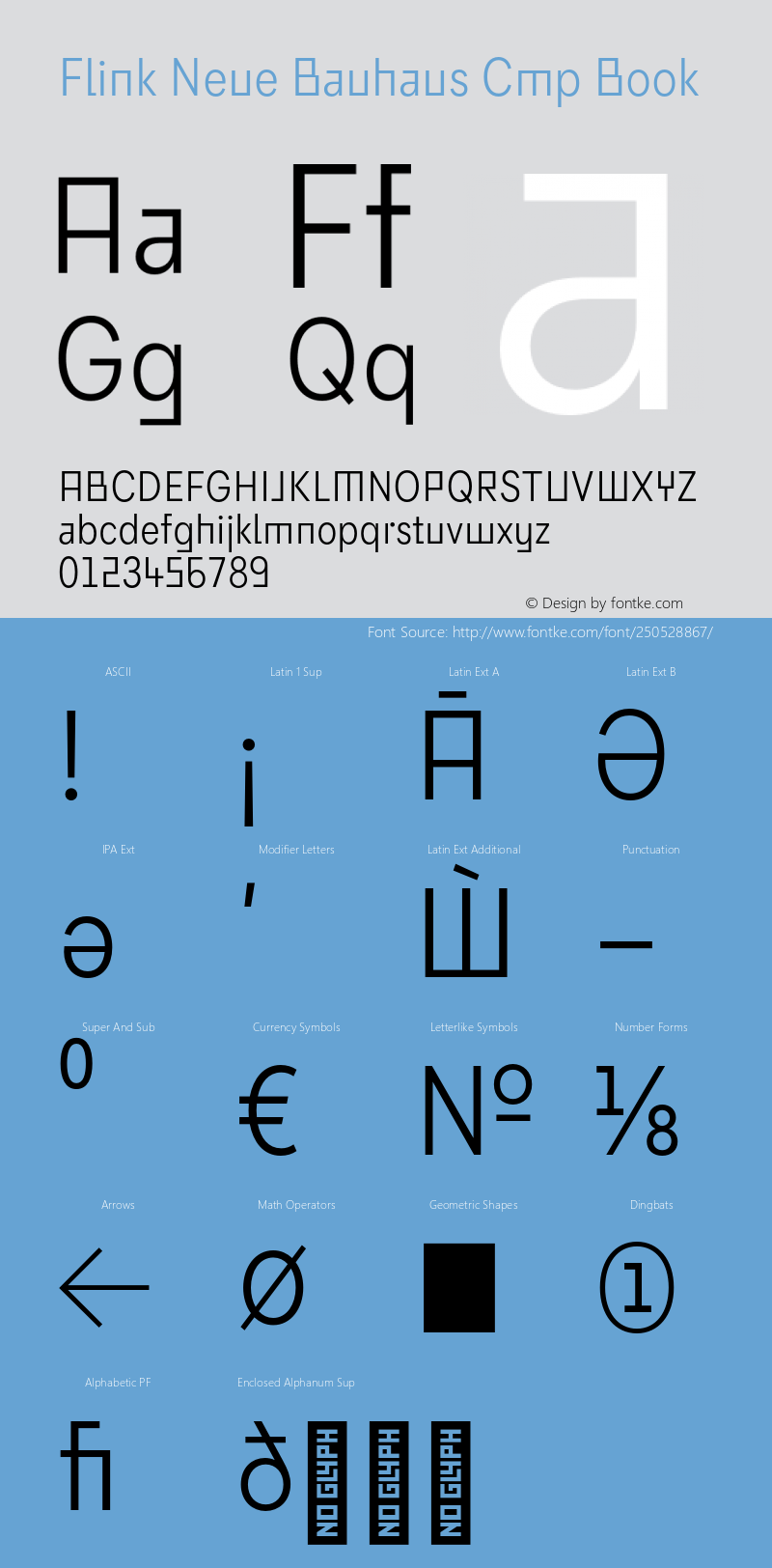 Flink Neue Bauhaus Cmp Book Version 2.100;Glyphs 3.1.2 (3150)图片样张