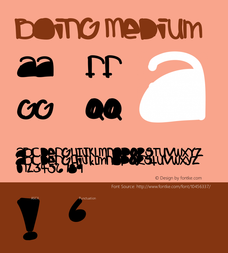 Boing Medium Version 001.000 Font Sample