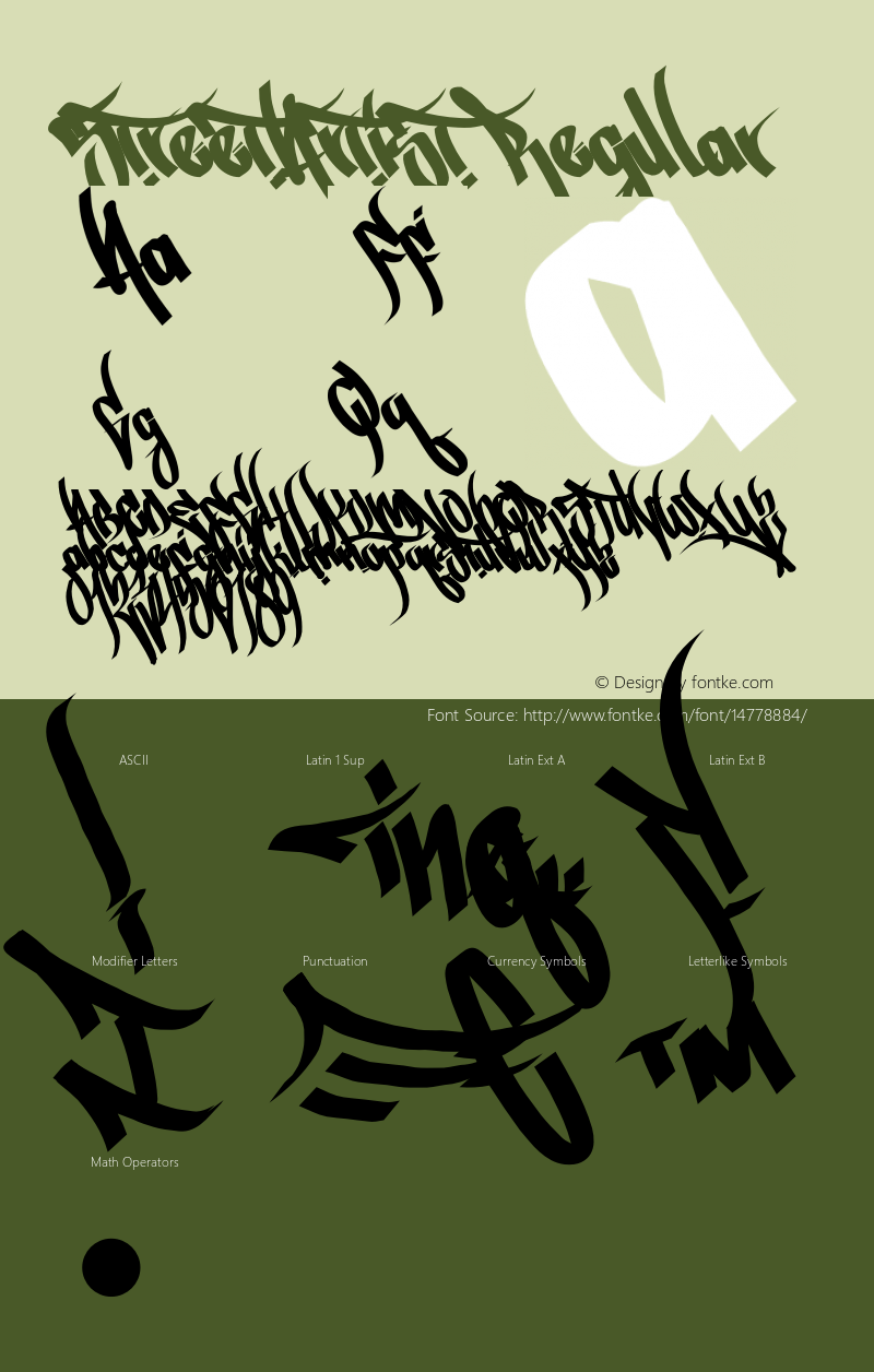 StreetArtist Regular com.myfonts.easy.highground.street-artist.regular.wfkit2.version.3PQ4 Font Sample