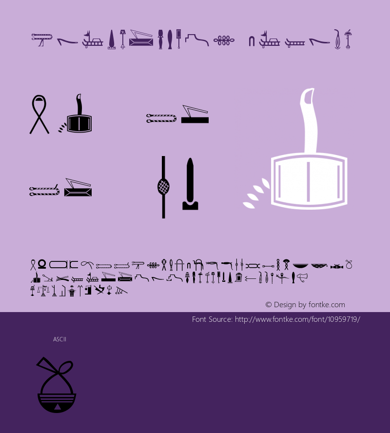 HieroglyphI Medium Version 001.000 Font Sample