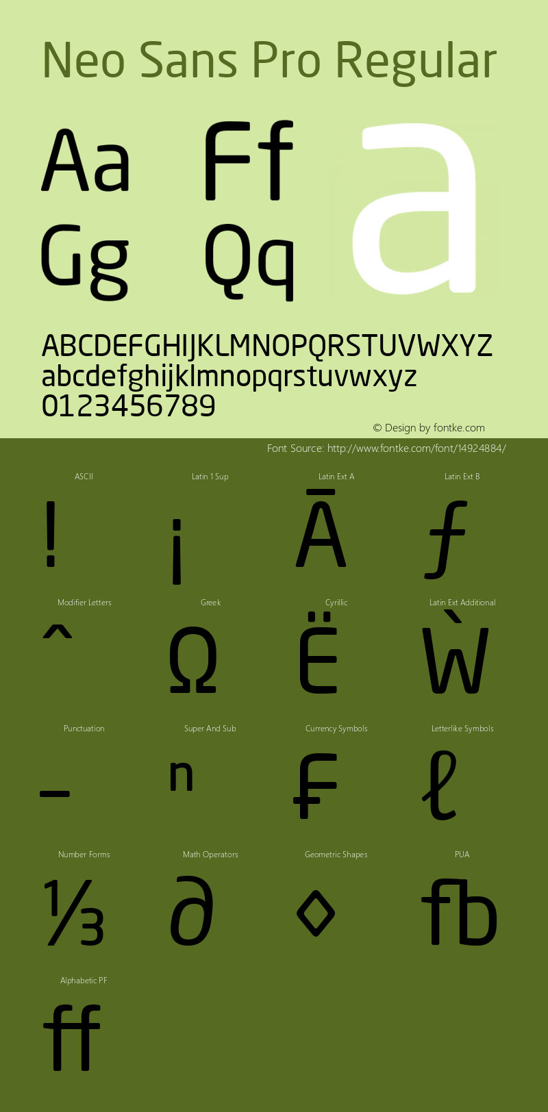 Neo Sans Pro Regular Version 1.055;PS 001.001;Core 1.0.38;makeotf.lib1.6.5960 Font Sample