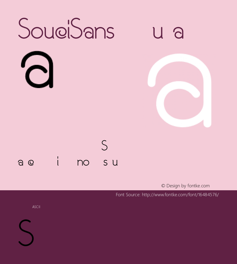 SouciSans Regular Converted from e:\nickfo~1\SOS_____.TF1 by ALLTYPE Font Sample