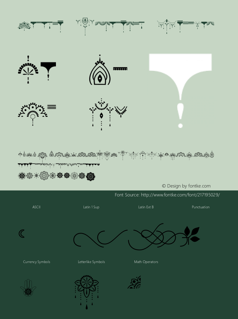 Namaste Ornaments Regular Version 1.000;PS 001.000;hotconv 1.0.88;makeotf.lib2.5.64775图片样张