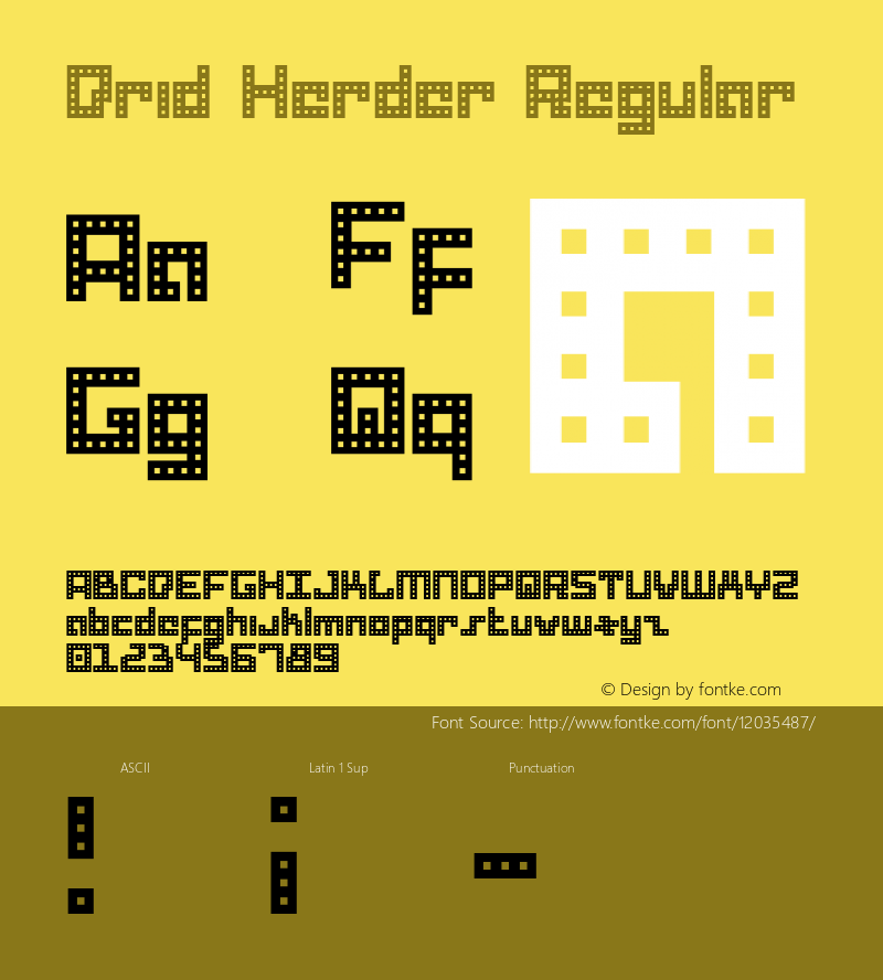 Drid Herder Regular 001.000 Font Sample