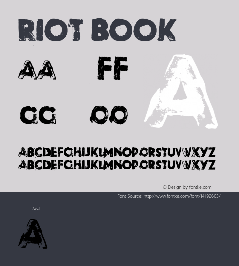 Riot Book Version 1.000 Font Sample