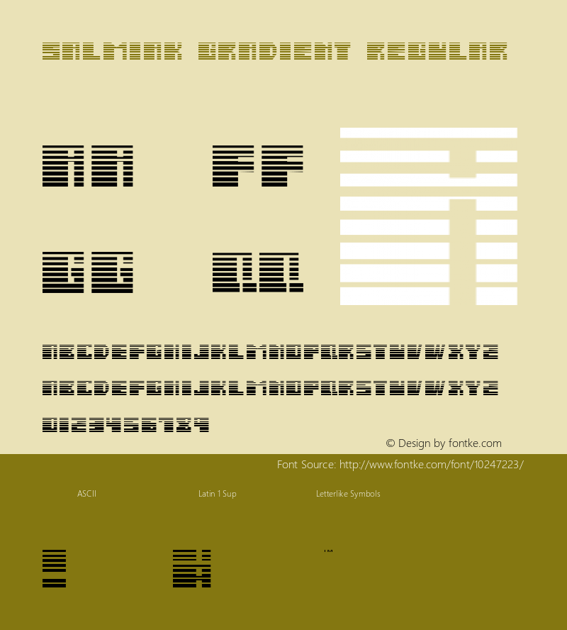 Salmiak Gradient Regular 001.000 Font Sample