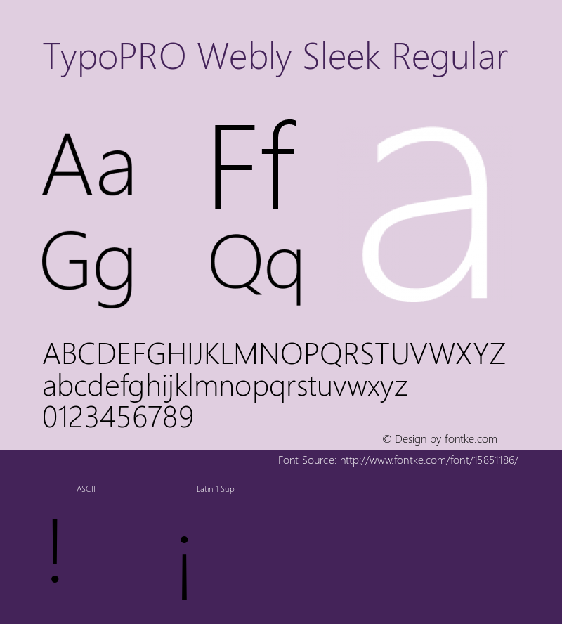 TypoPRO Webly Sleek Regular Version 0.10 January 23, 2013 Font Sample