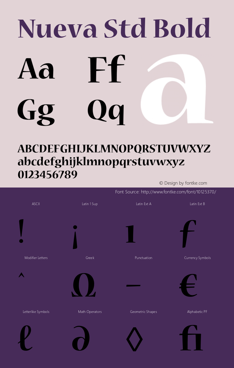 Nueva Std Bold OTF 1.018;PS 001.002;Core 1.0.31;makeotf.lib1.4.1585 Font Sample