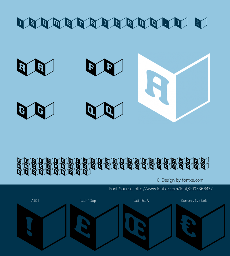 ☞Isometrica No.1 Version 1.000 2013 initial release; ttfautohint (v1.5);com.myfonts.easy.gatf.isometrica.1.wfkit2.version.3UDv图片样张