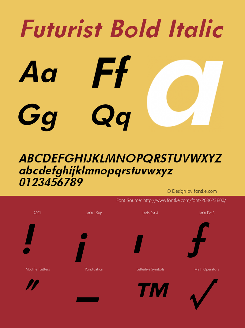 Futurist Bold Italic Weatherly Systems, Inc.  6/9/95图片样张