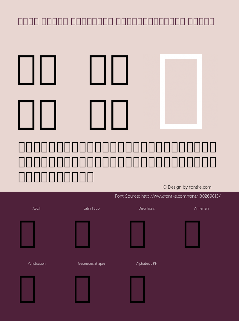 Noto Serif Armenian SemiCondensed Light Version 2.005图片样张