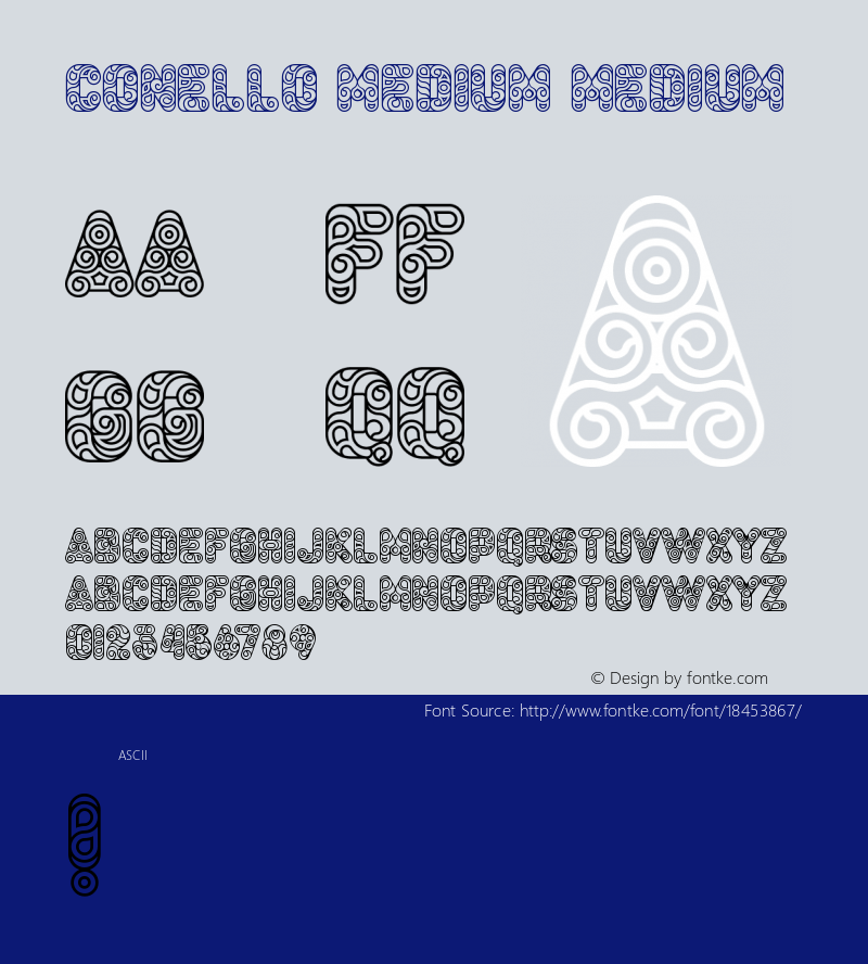 Conello Medium Medium Version 1.000 Font Sample