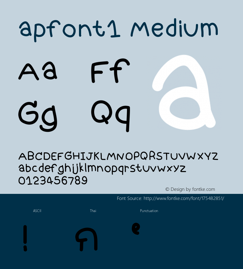 apfont1 Version 001.000图片样张