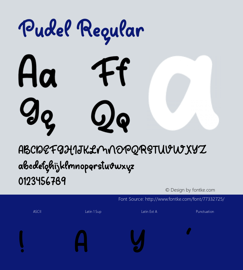 Pudel Version 1.003;Fontself Maker 3.5.1 Font Sample